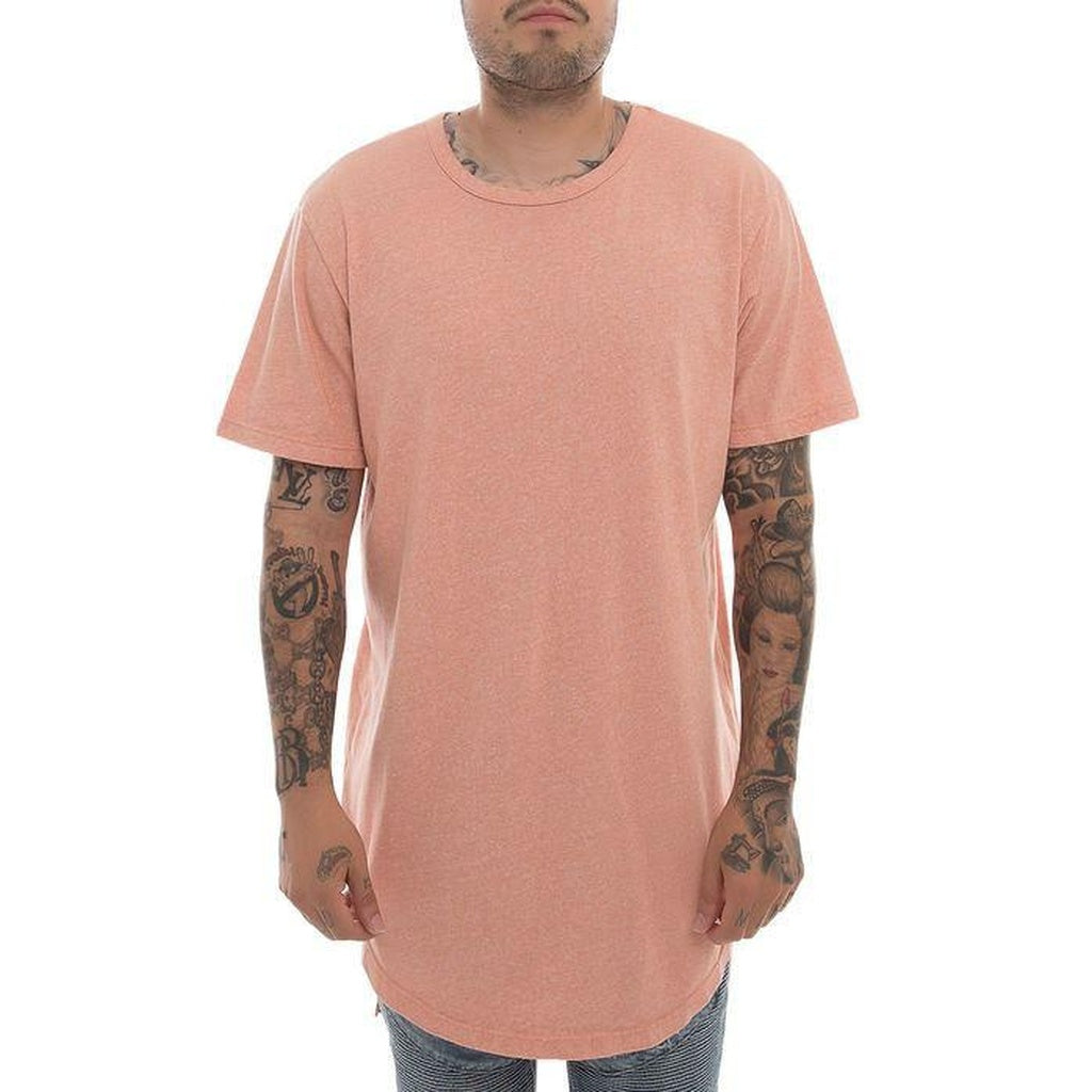 Packs Short Sleeve Hi-Lo Tall Tee in Pink